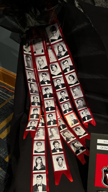 Memory Ribbons for Class of 1970 Warriors who have departed.